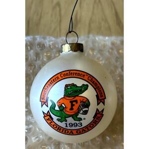 Vintage 90s Florida Gators Collectible Christmas Ornament 1993 Conference Champs